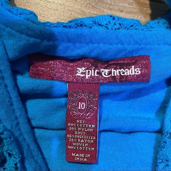 Girls epic threads romper blue and denim - Picture 2 of 3